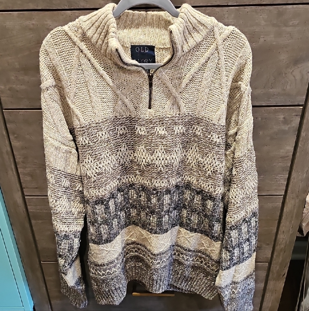 Old Glory Zip-Up Sweater